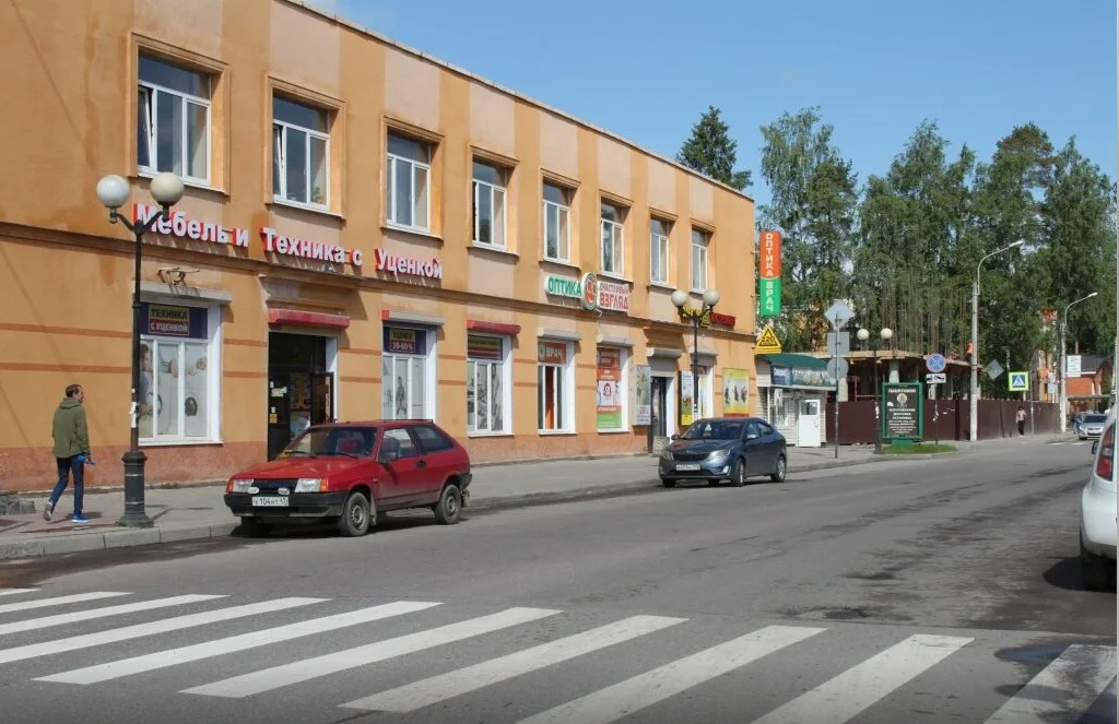 фасад дома, здание по адресу Ленинградская обл, г Всеволожск, Всеволожский пр-кт, д 72